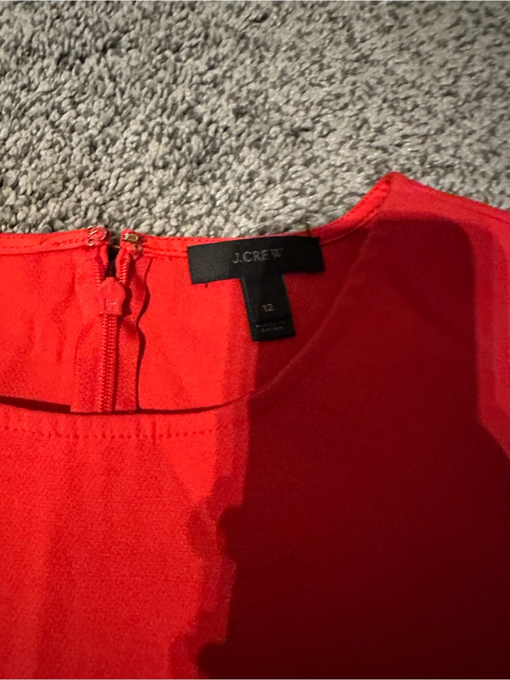 J. Crew Vibrant Red Sleeveless Shift